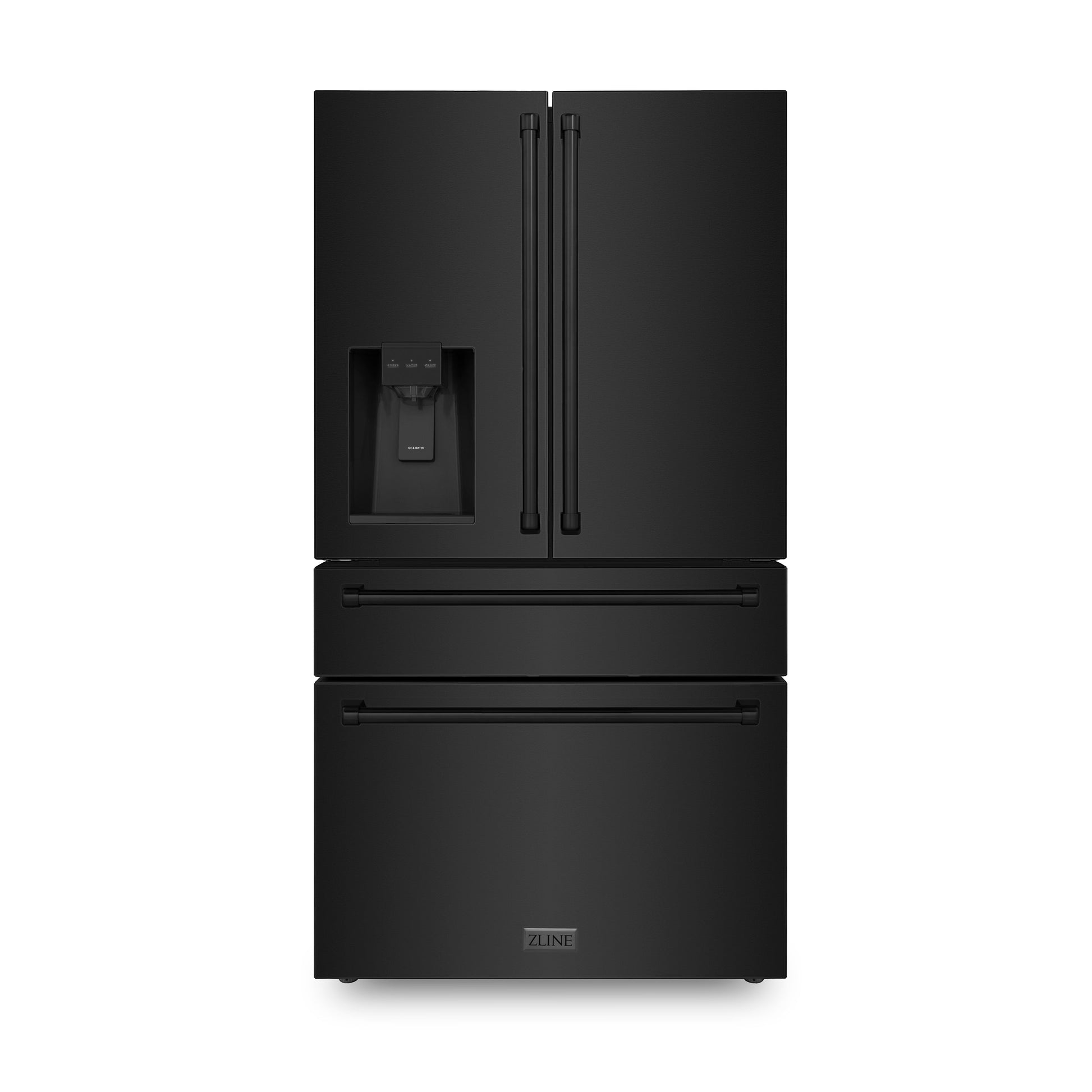 ZLINE 36" Freestanding French Door Refrigerator with External Water and Ice Dispenser - Fingerprint Resistant with Color Options