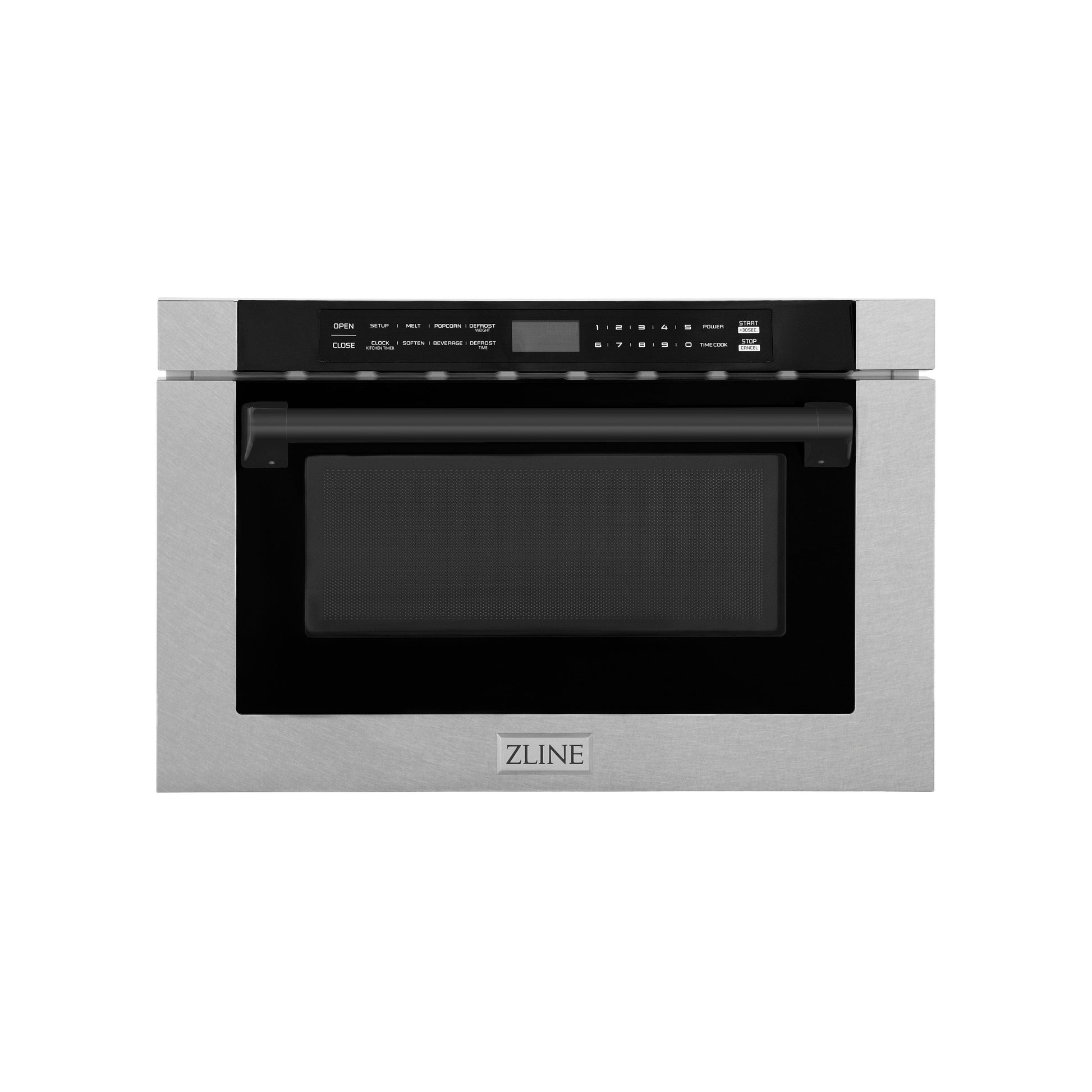 ZLINE Autograph Edition 24" Microwave - Fingerprint Resistant Stainless Steel with Traditional Handles and Accents