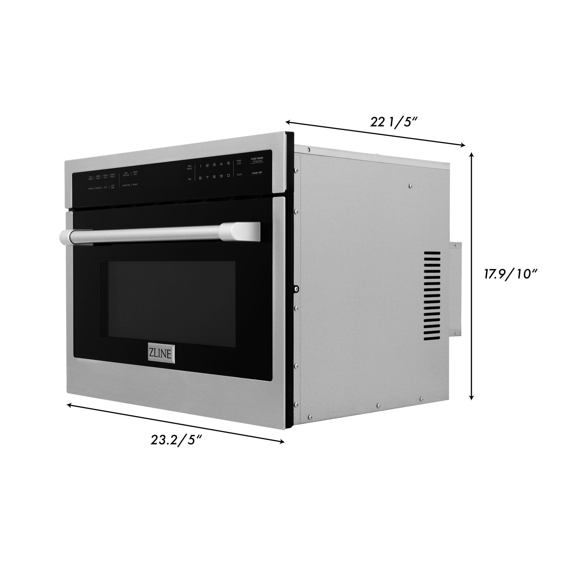ZLINE 2-Appliance Kitchen Package with Stainless Steel 24" Built-in Convection Microwave Oven and 30" Single Wall Oven with Self Clean