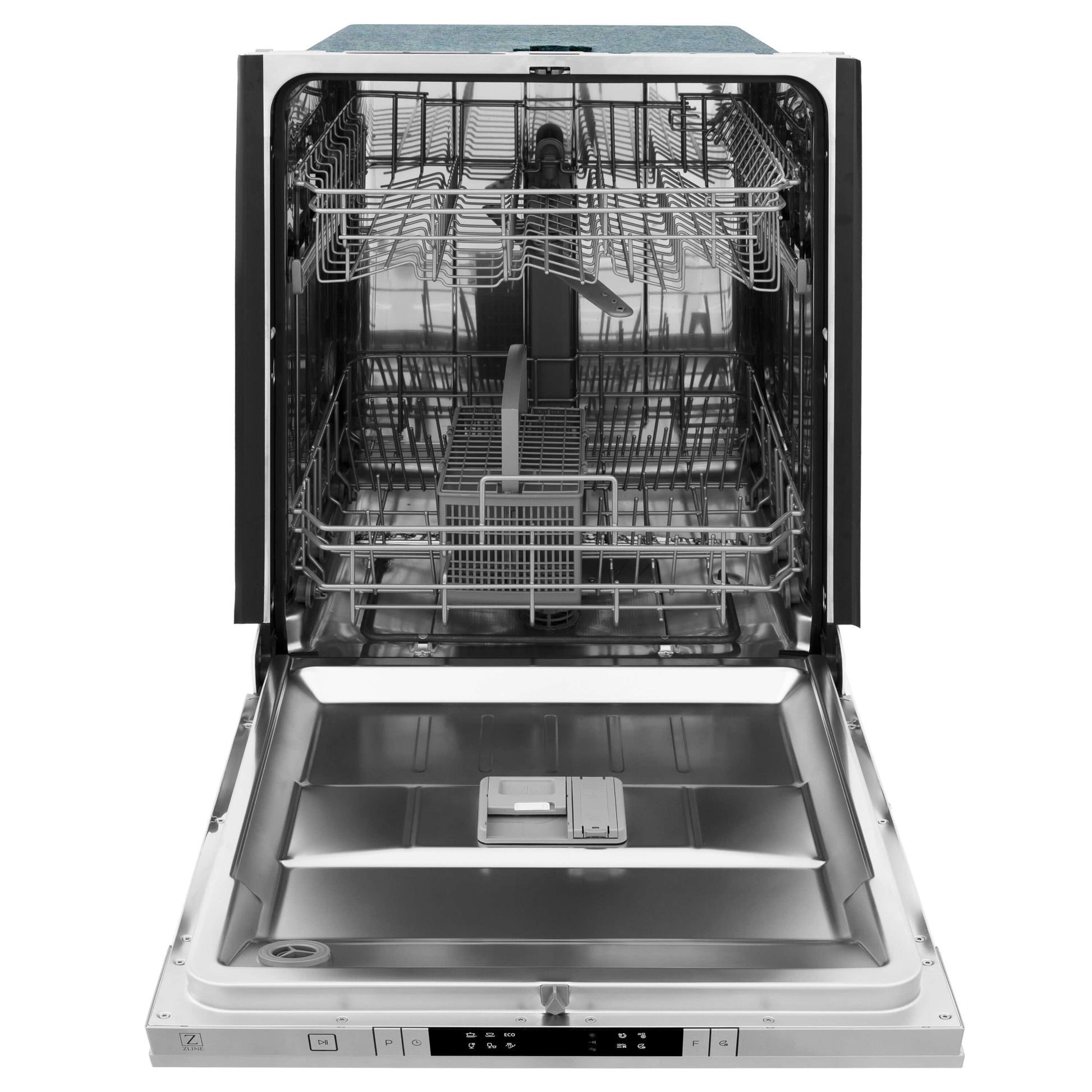 ZLINE 3-Appliance 36" Kitchen Package with Stainless Steel Dual Fuel Range, Convertible Vent Range Hood, and Dishwasher