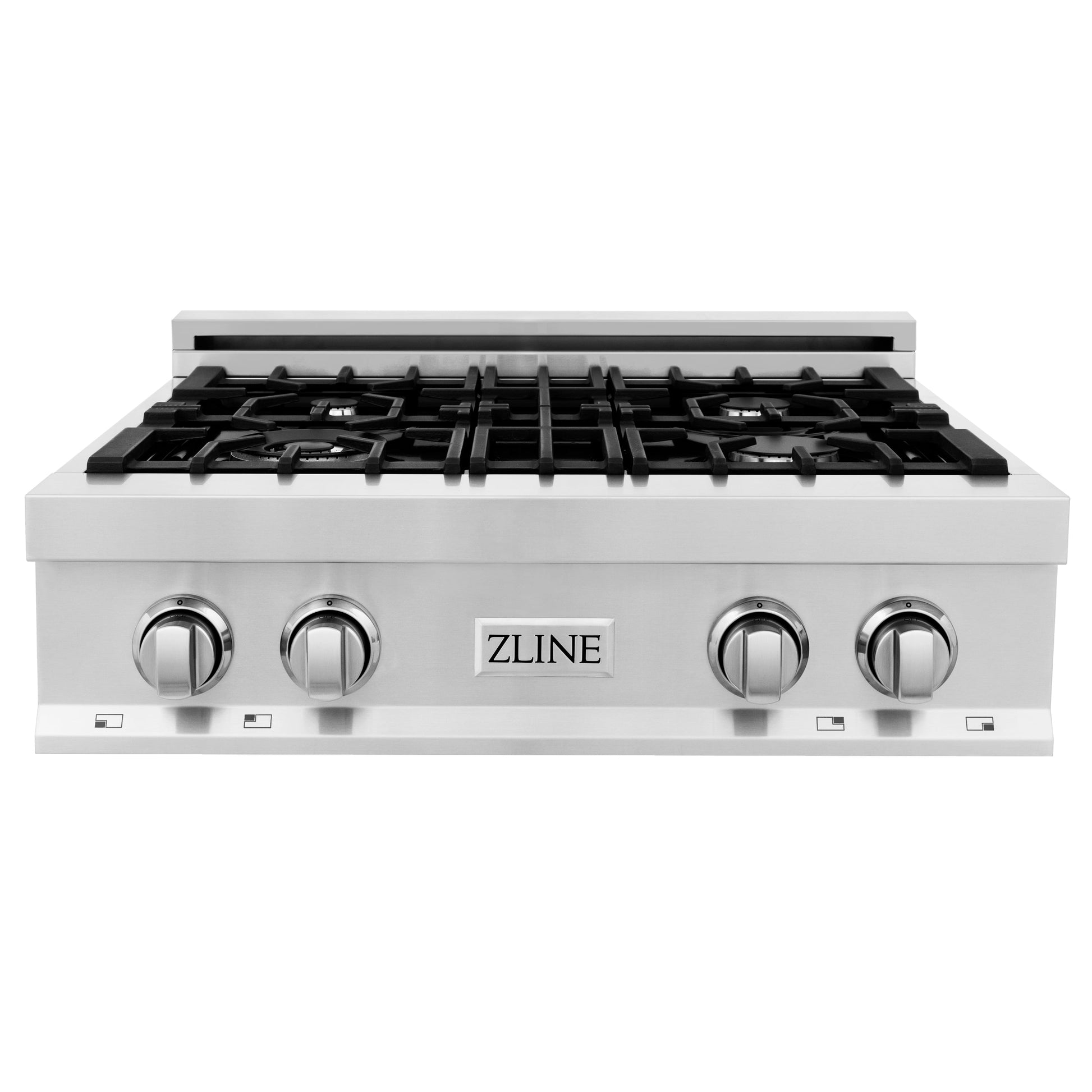 ZLINE 5-Appliance Kitchen Package with Refrigeration, 30" Stainless Steel Rangetop, 30" Range Hood, 30" Single Wall Oven, and 24" Tall Tub Dishwasher