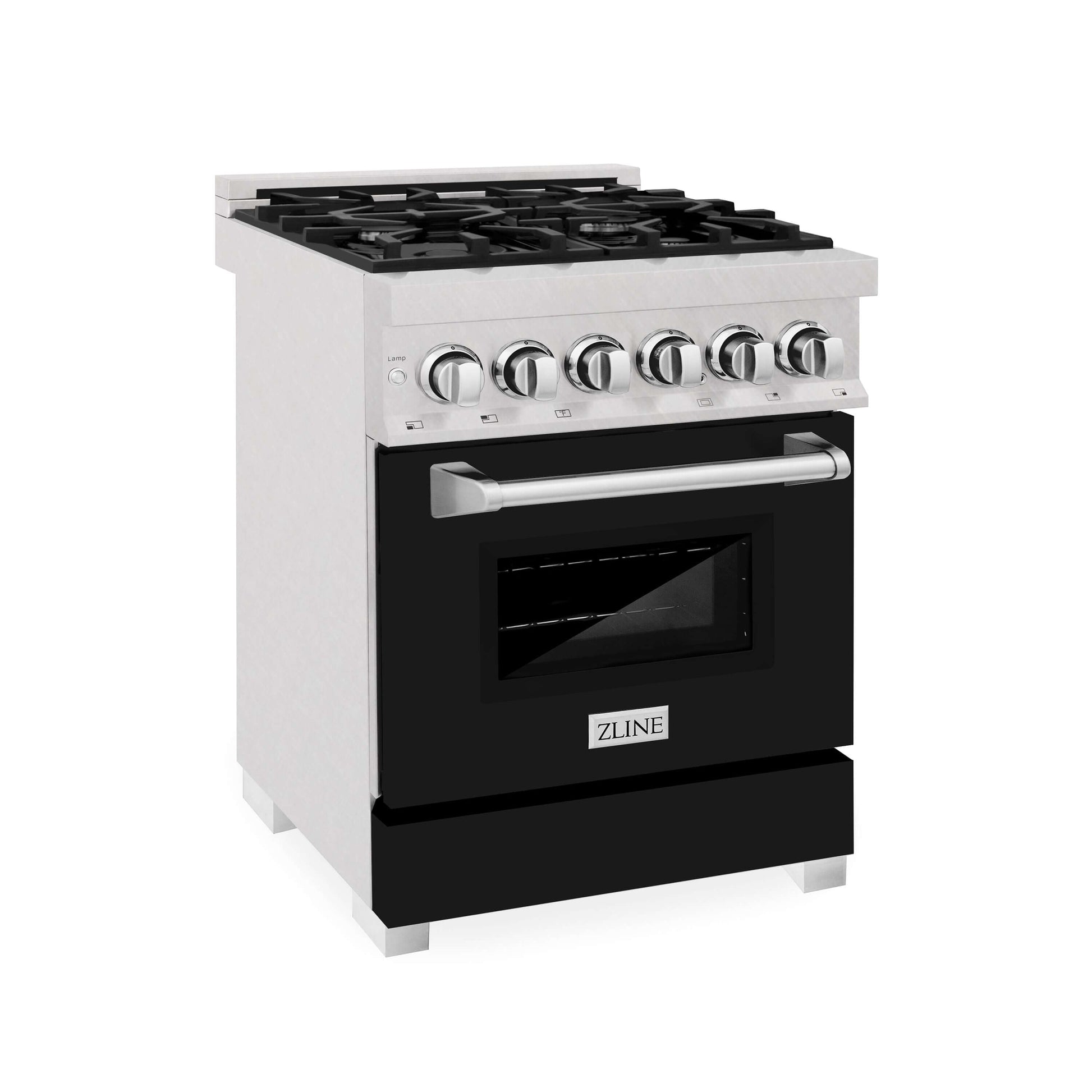 ZLINE 24" Professional Dual Fuel Range - Fingerprint Resistant Stainless Steel with Color Door Options