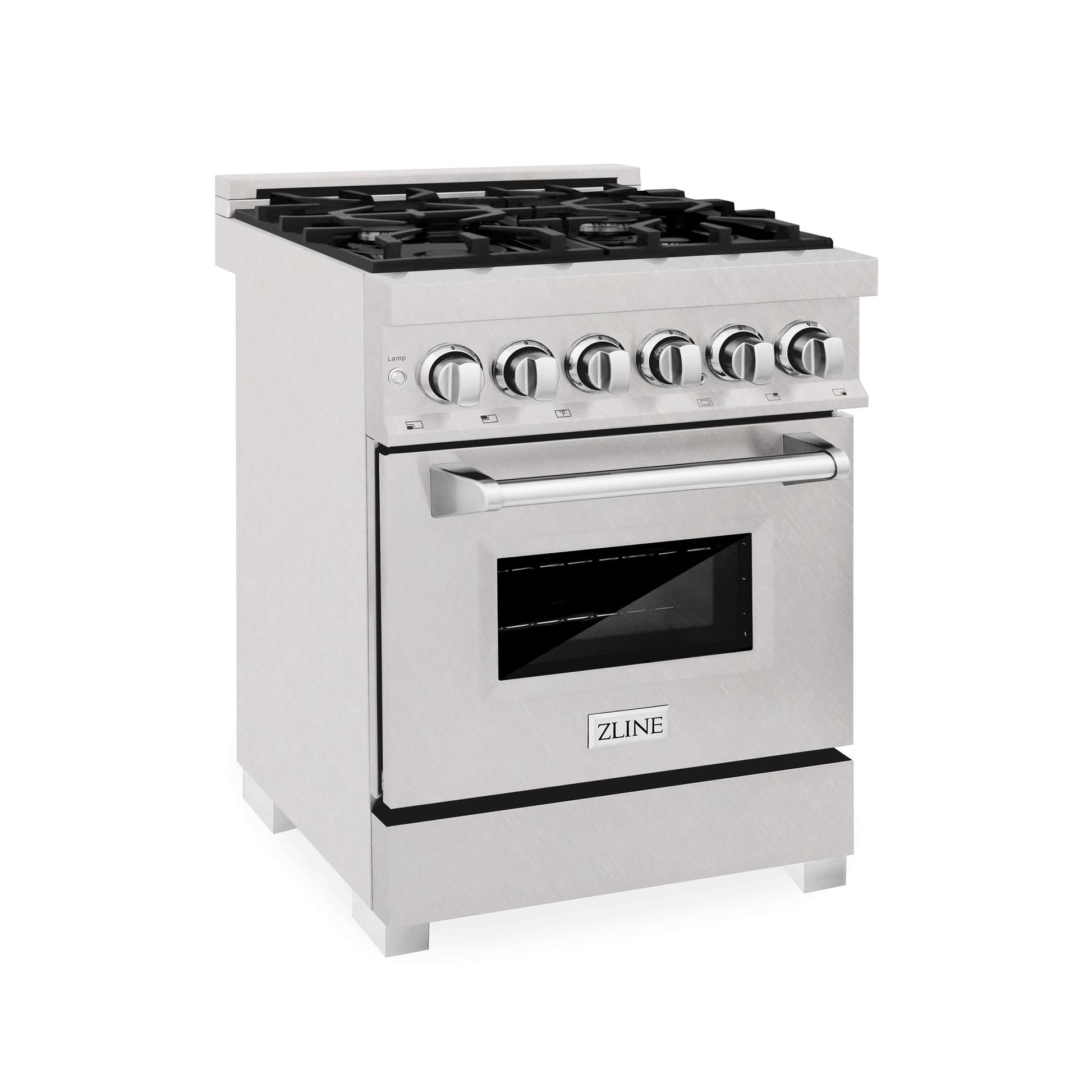 ZLINE 24" Professional Dual Fuel Range - Fingerprint Resistant Stainless Steel with Color Door Options