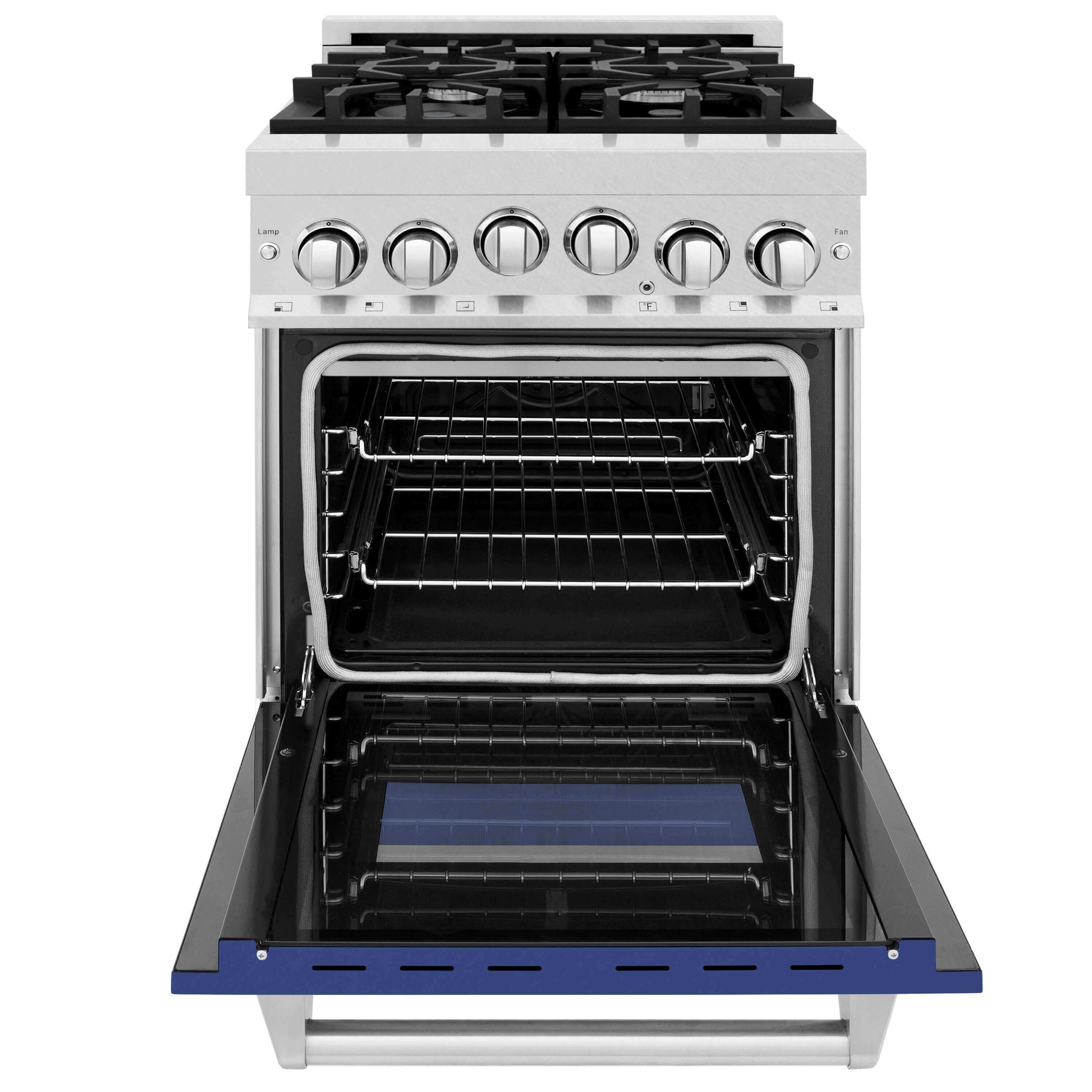 ZLINE 24" Range with Gas Stove and Gas Oven - Fingerprint Resistant Stainless Steel