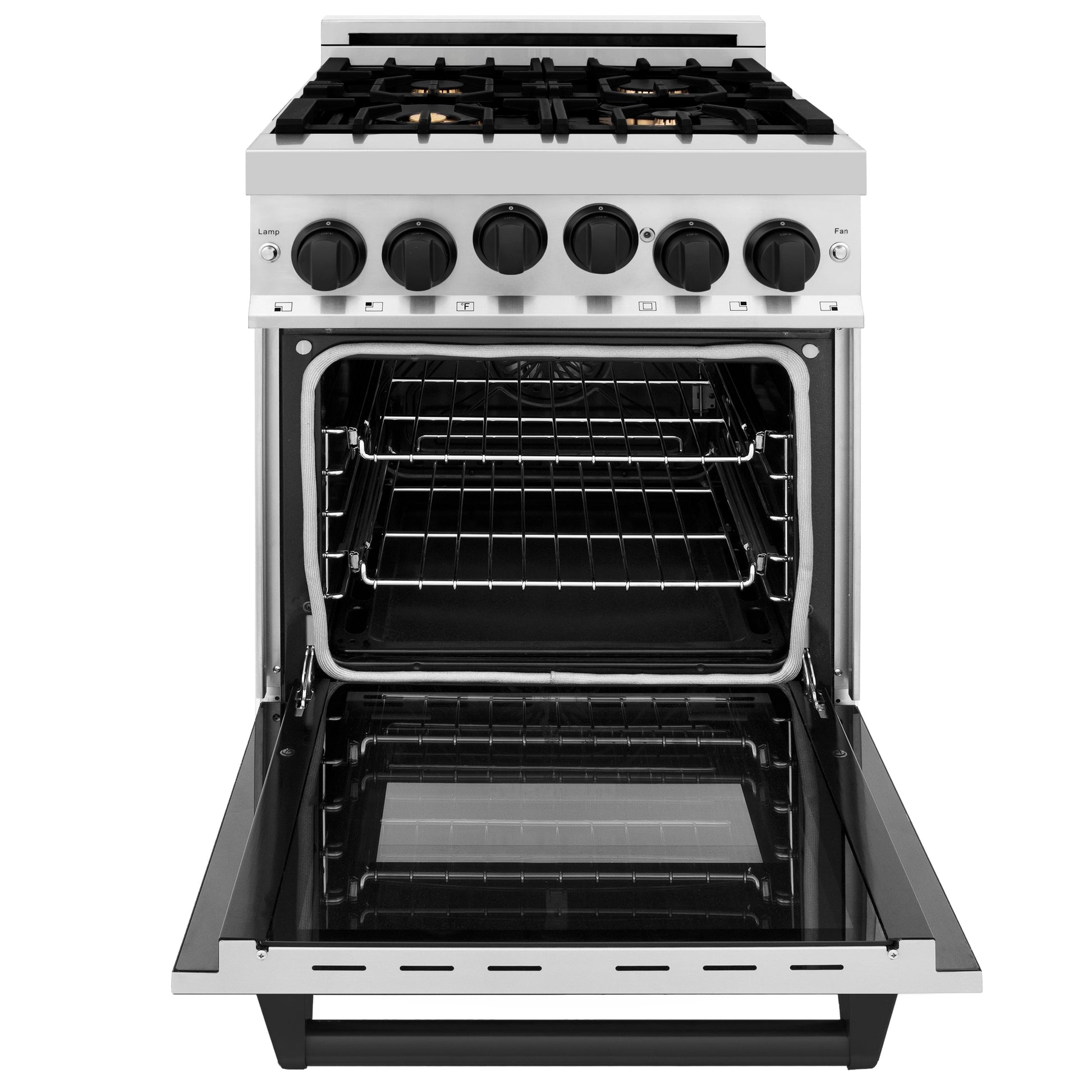 ZLINE Autograph Edition 24" Range with Gas Stove and Oven - Stainless Steel with Accents