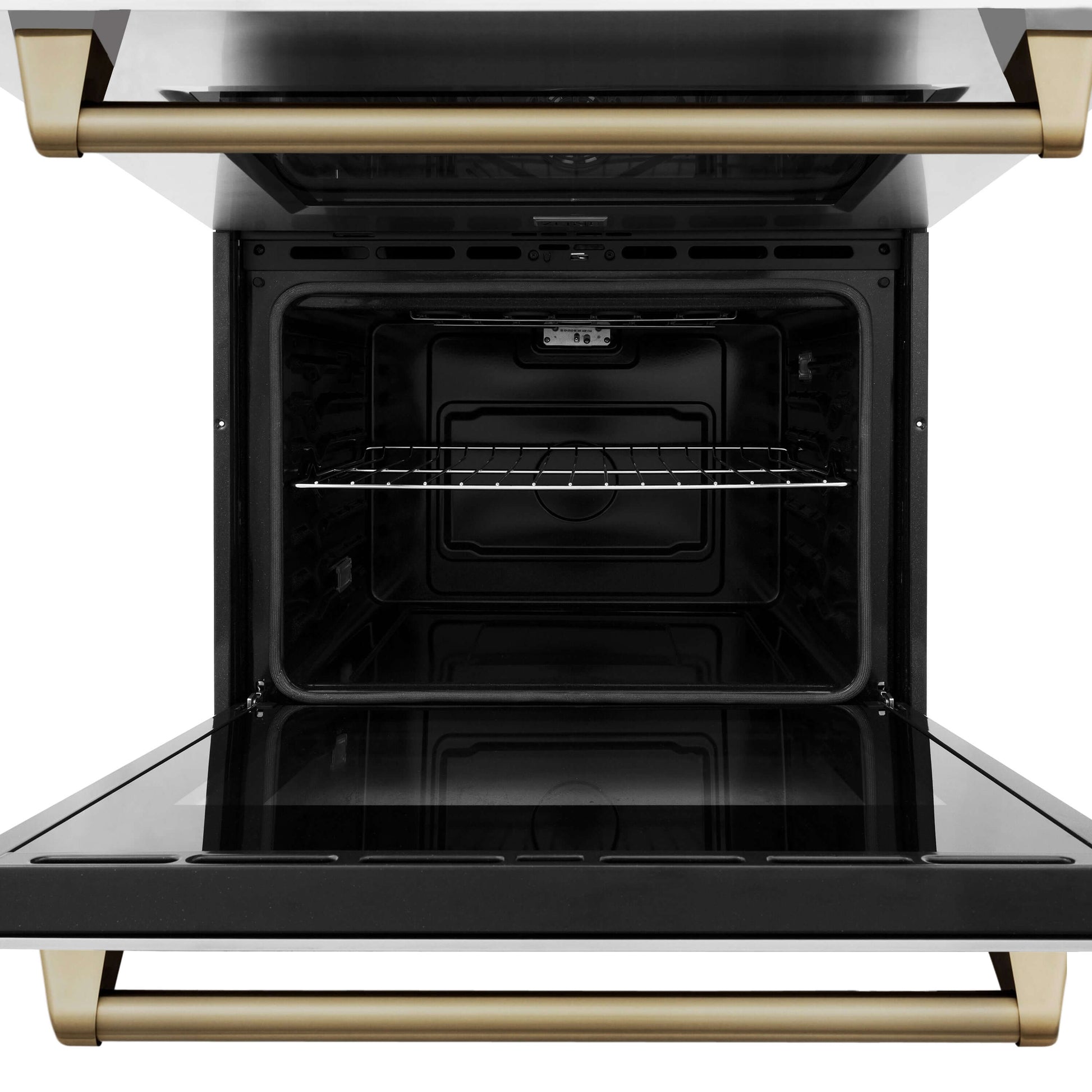 ZLINE Autograph Edition 30" Electric Double Wall Oven - Stainless Steel with Accents, Self Clean, True Convection
