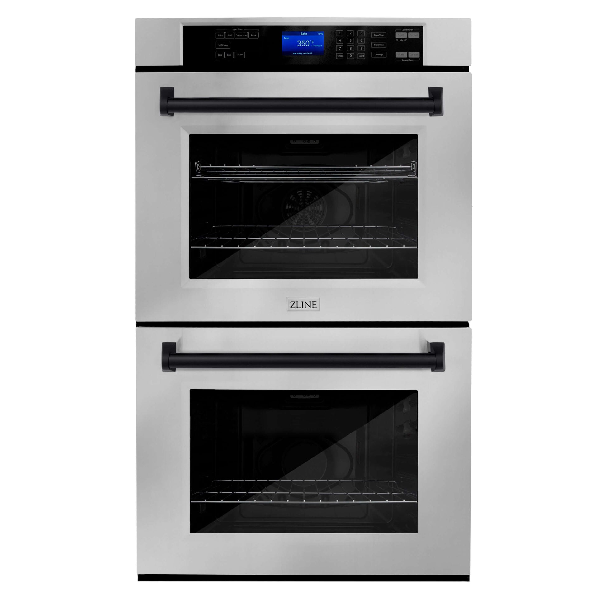 ZLINE Autograph Edition 30" Electric Double Wall Oven - Stainless Steel with Accents, Self Clean, True Convection
