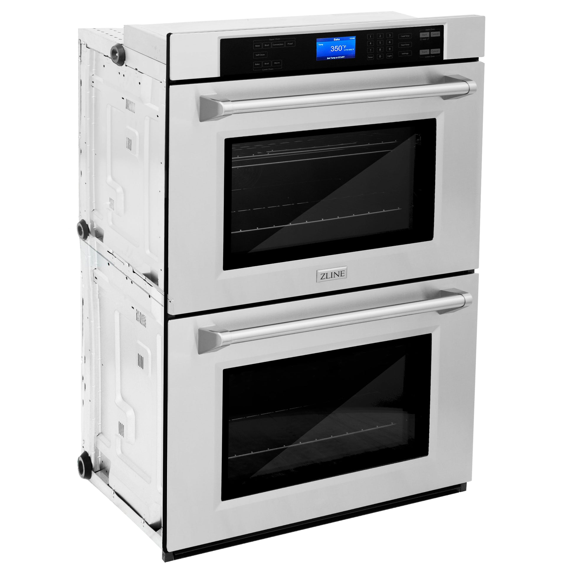 ZLINE 2-Appliance Kitchen Package with 48" Stainless Steel Rangetop and 30" Double Wall Oven