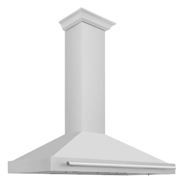 ZLINE 48" Stainless Steel Range Hood - Handle with Colored Shell Options