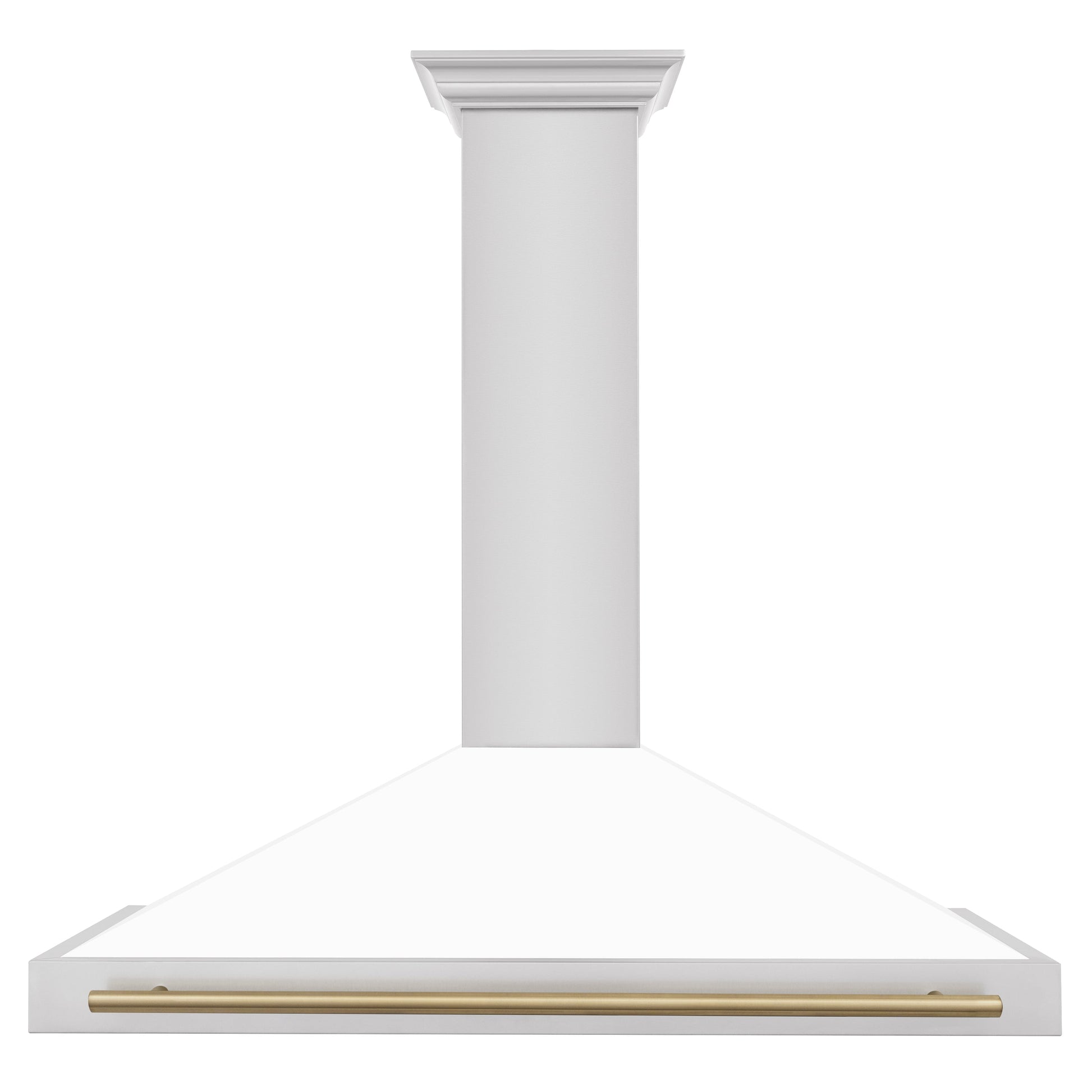 ZLINE 48" Autograph Edition Range Hood - White Matte Stainless Steel Shell and Accents