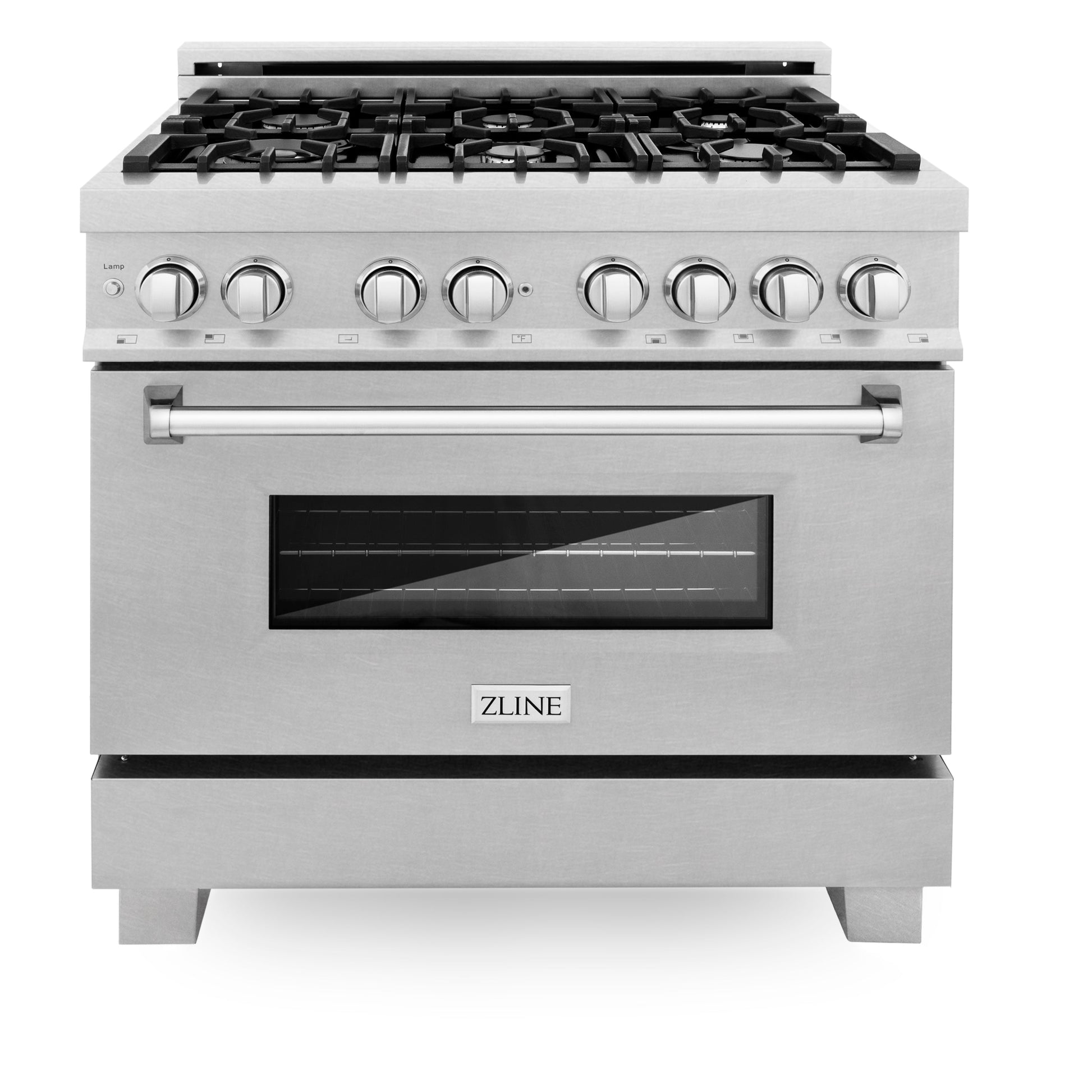 ZLINE 3-Appliance 36" Kitchen Package with Fingerprint Resistant Stainless Dual Fuel Range, Ducted Vent Range Hood, and Dishwasher