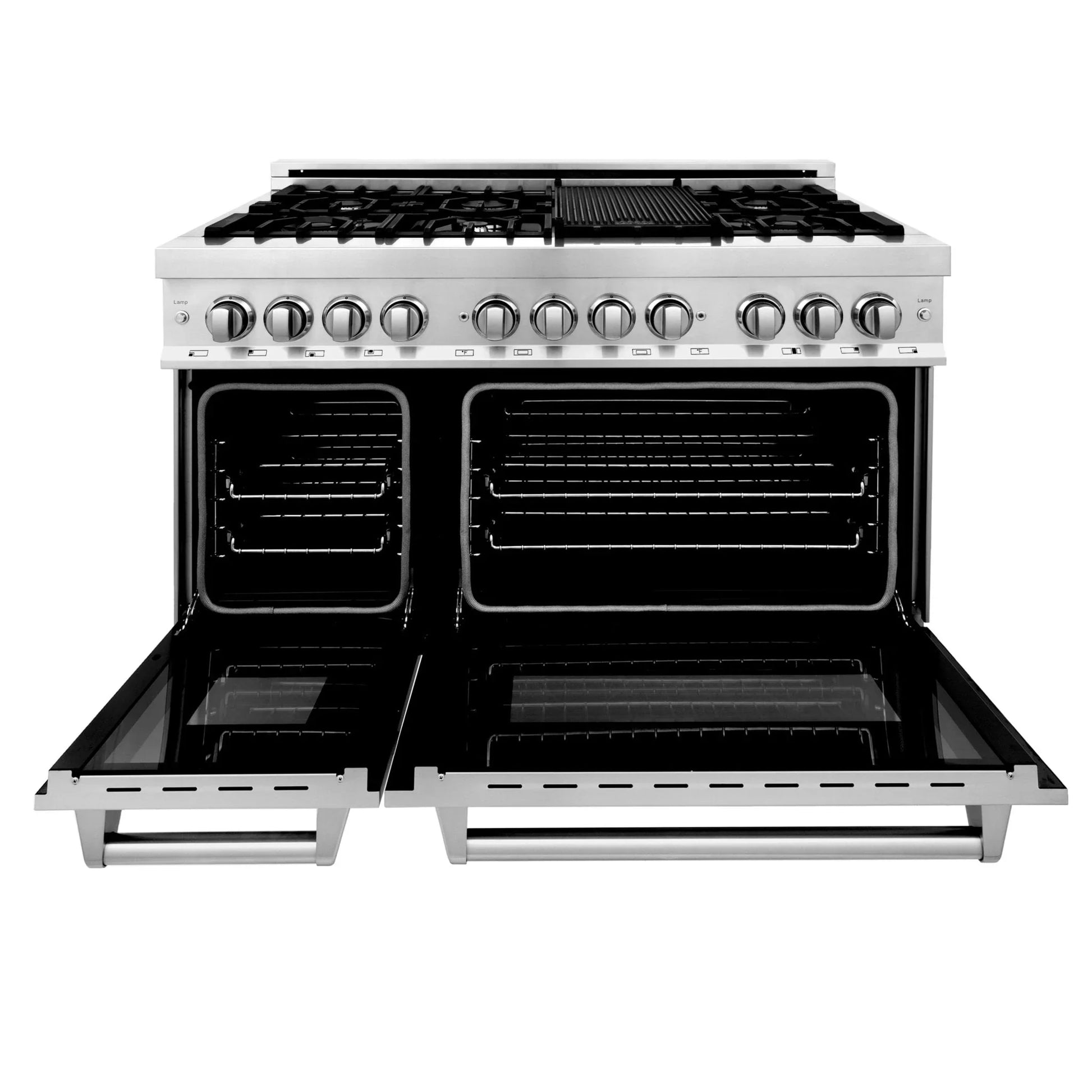 ZLINE 48" Dual Fuel Range - Stainless Steel, Gas Stove, and Electric Oven
