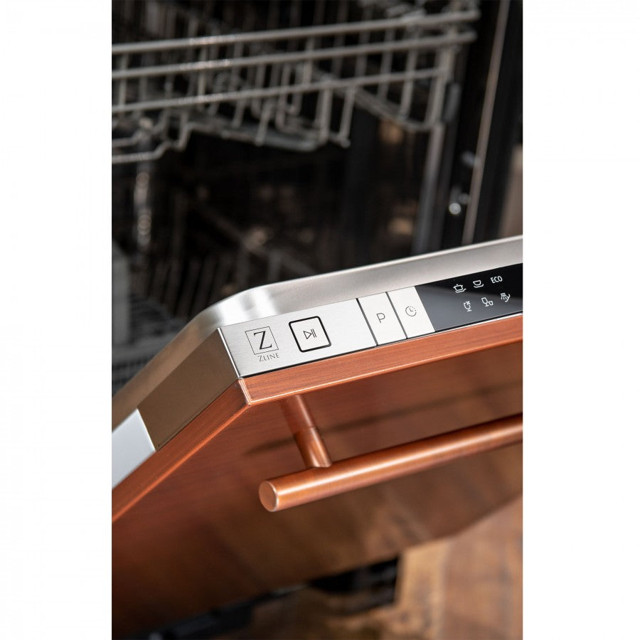 ZLINE 18" Compact Top Control Dishwasher - Stainless Steel Tub with Modern Handle