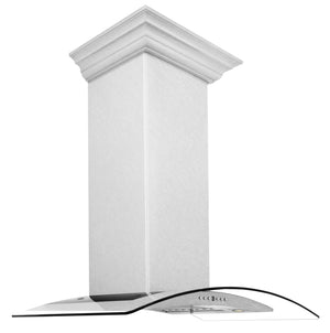 ZLINE Ducted Wall Mount Range Hood - DuraSnow Stainless Steel & Glass