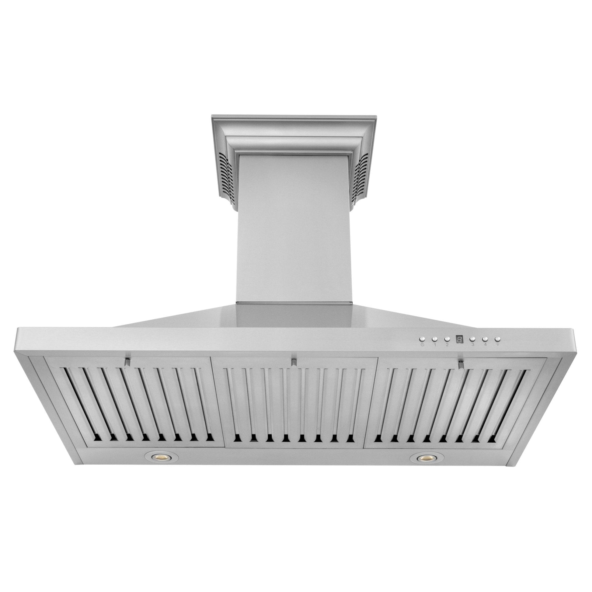 ZLINE CrownSound Ducted Vent Wall Mount Range Hood - Stainless Steel with Built in Bluetooth Speakers