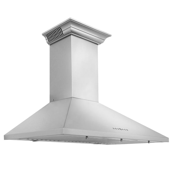 ZLINE Ducted Vent Wall Mount Range Hood - Stainless Steel with Built in ZLINE CrownSound™ Bluetooth Speakers